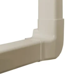 Vertikal vinkel venstre 80x60mm, elfenben