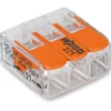 Wago 221-613 3-leder koblingsklemme transparent 5 stk