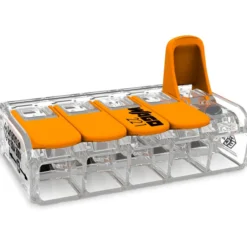 Wago 221-615 5-leder koblingsklemme transparent 5 stk