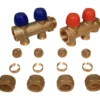 Wavin tigris gulvvarmefordeler 1" 2 uttak afgr m/20x2