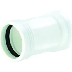 Wavin wafix pp dobbeltmuffe hvit 50mm