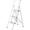 Wenko alu-design stige med 3 trinn hvit