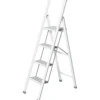Wenko alu-design stige med 4 trinn hvit