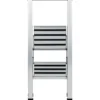 Wenko alu-design stige med 2 trinn satin