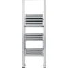 Wenko alu-design stige med 3 trinn satin