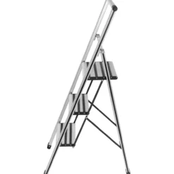 Wenko alu-design stige med 3 trinn satin