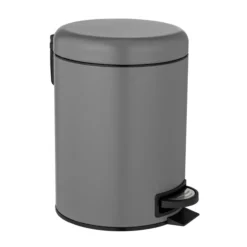Wenko leman pedalbøtte 5 ltr. grå
