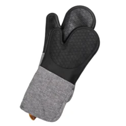 Wenko outdoor ada grytelapper i silikon 2 stk grå/sort