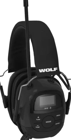 Wolf headset pro hørselvern bluetooth/dab+